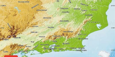 Topographic ਨਕਸ਼ਾ ਦੇ ਰਿਓ 